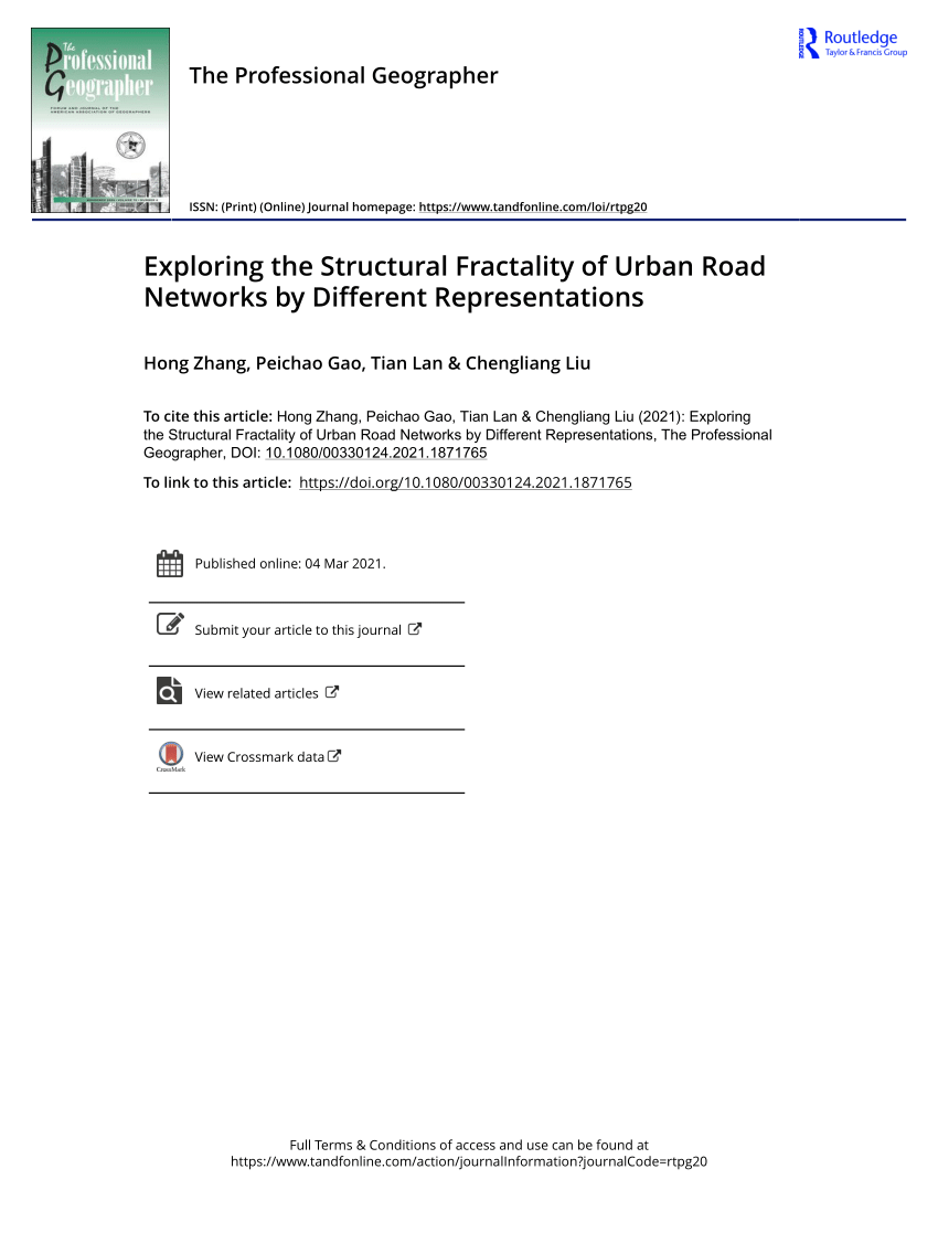 PDF) Exploring the structural fractality of road networks by 