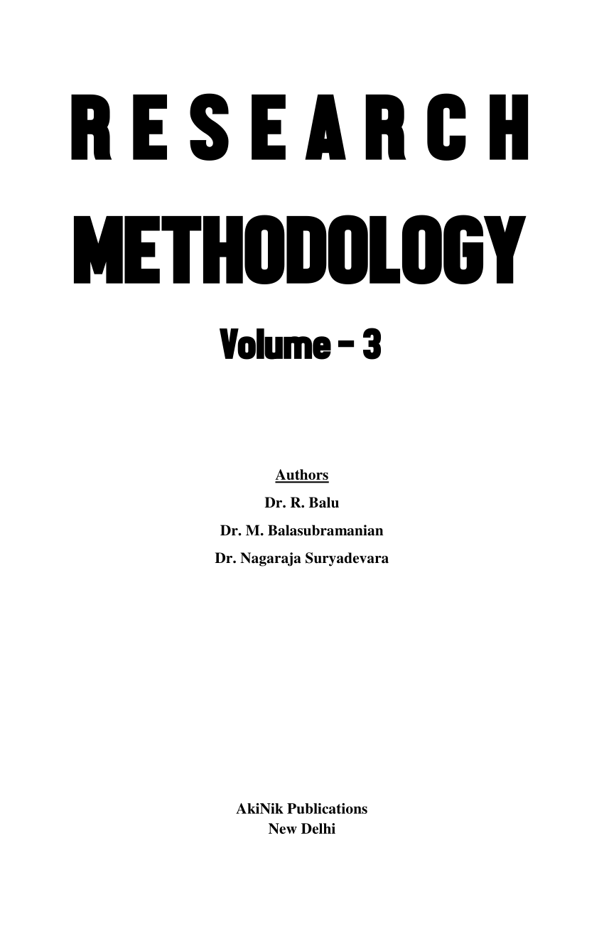 research report in research methodology pdf