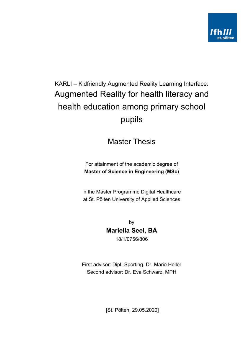 augmented reality thesis titles