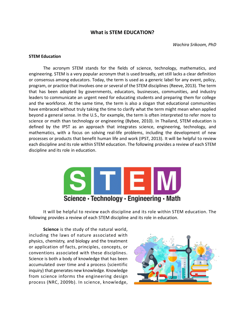 article about stem education