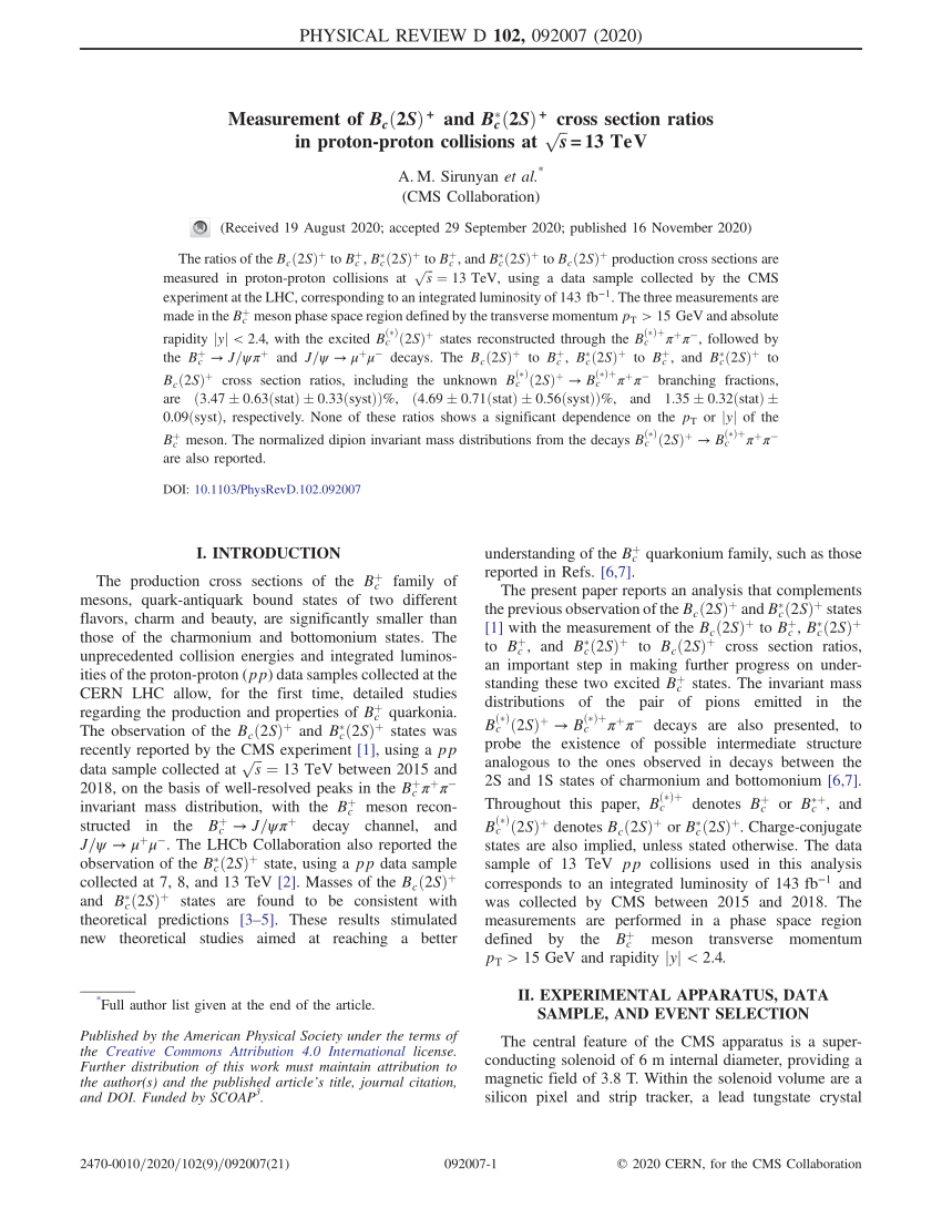 PDF Measurement of B c 2S ⁺ and B∗ c 2S ⁺ cross section ratios  