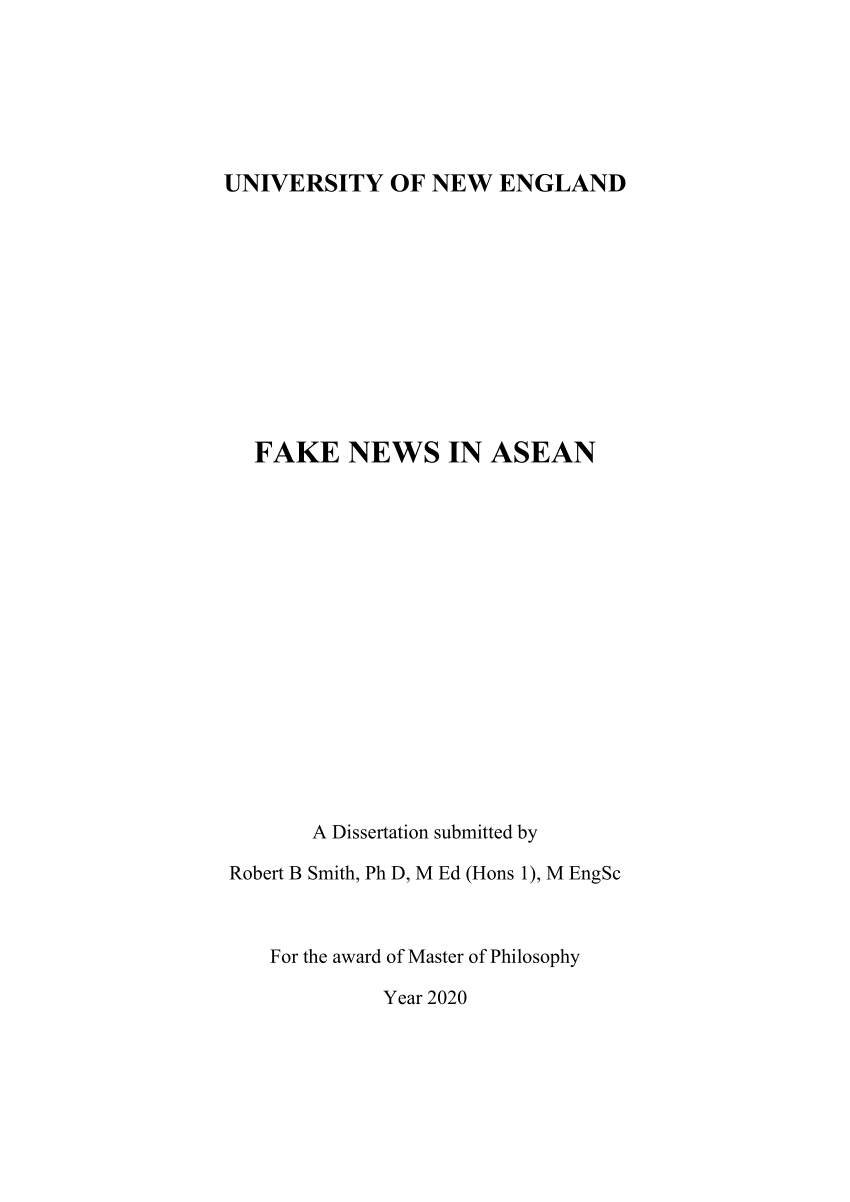 dissertation fake results