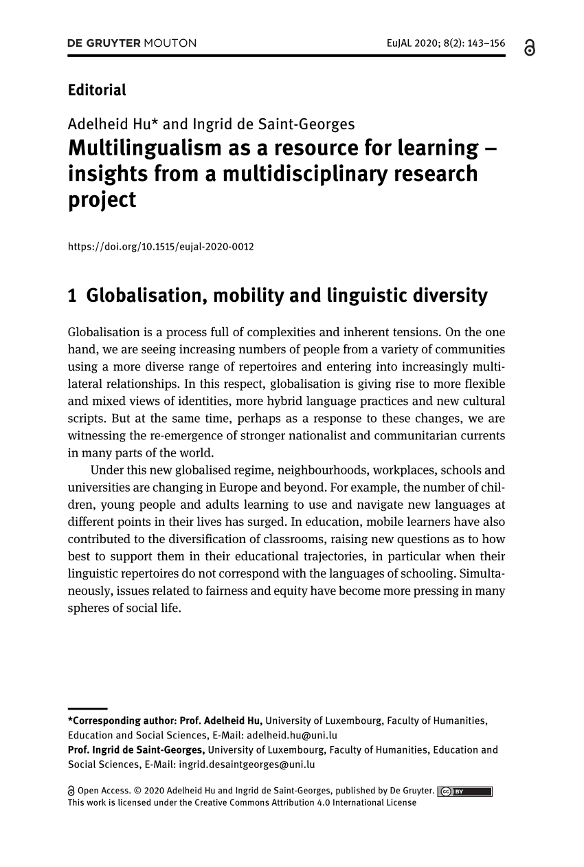 research papers on multilingual