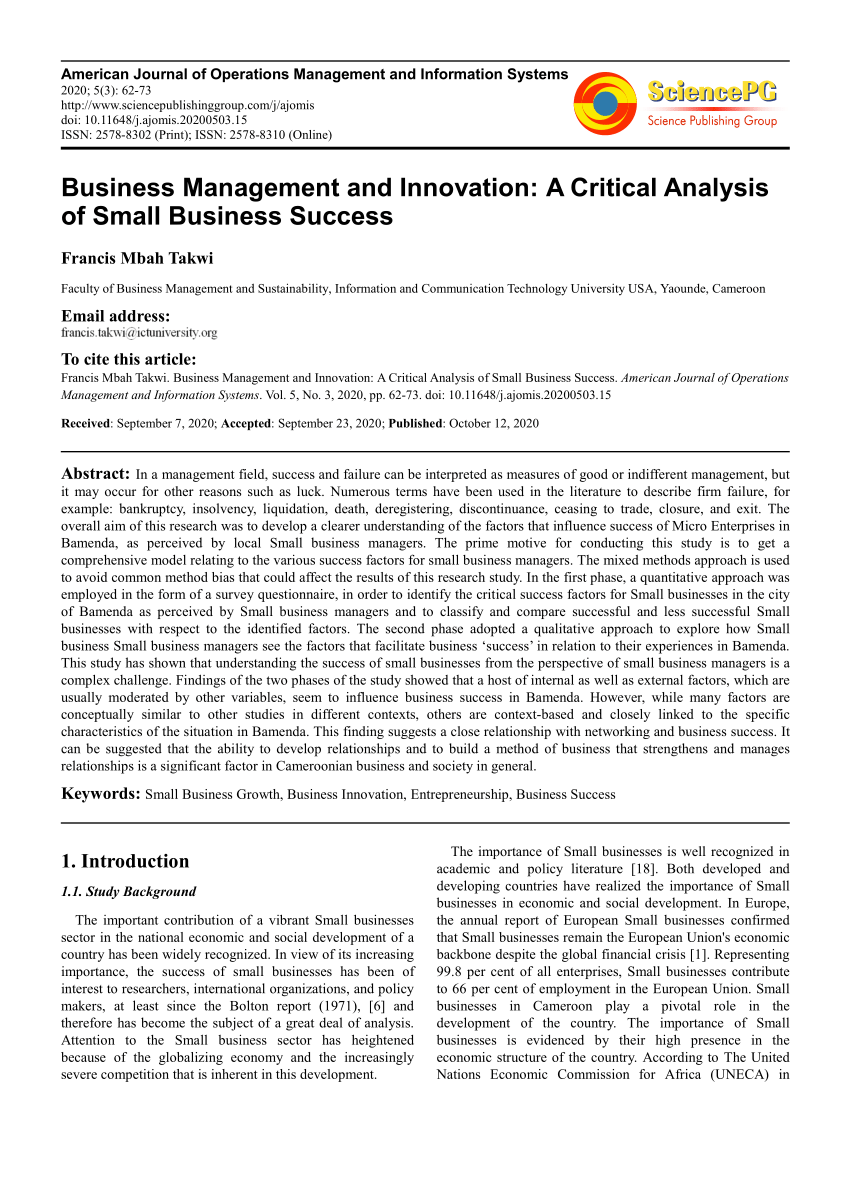business management research paper ideas