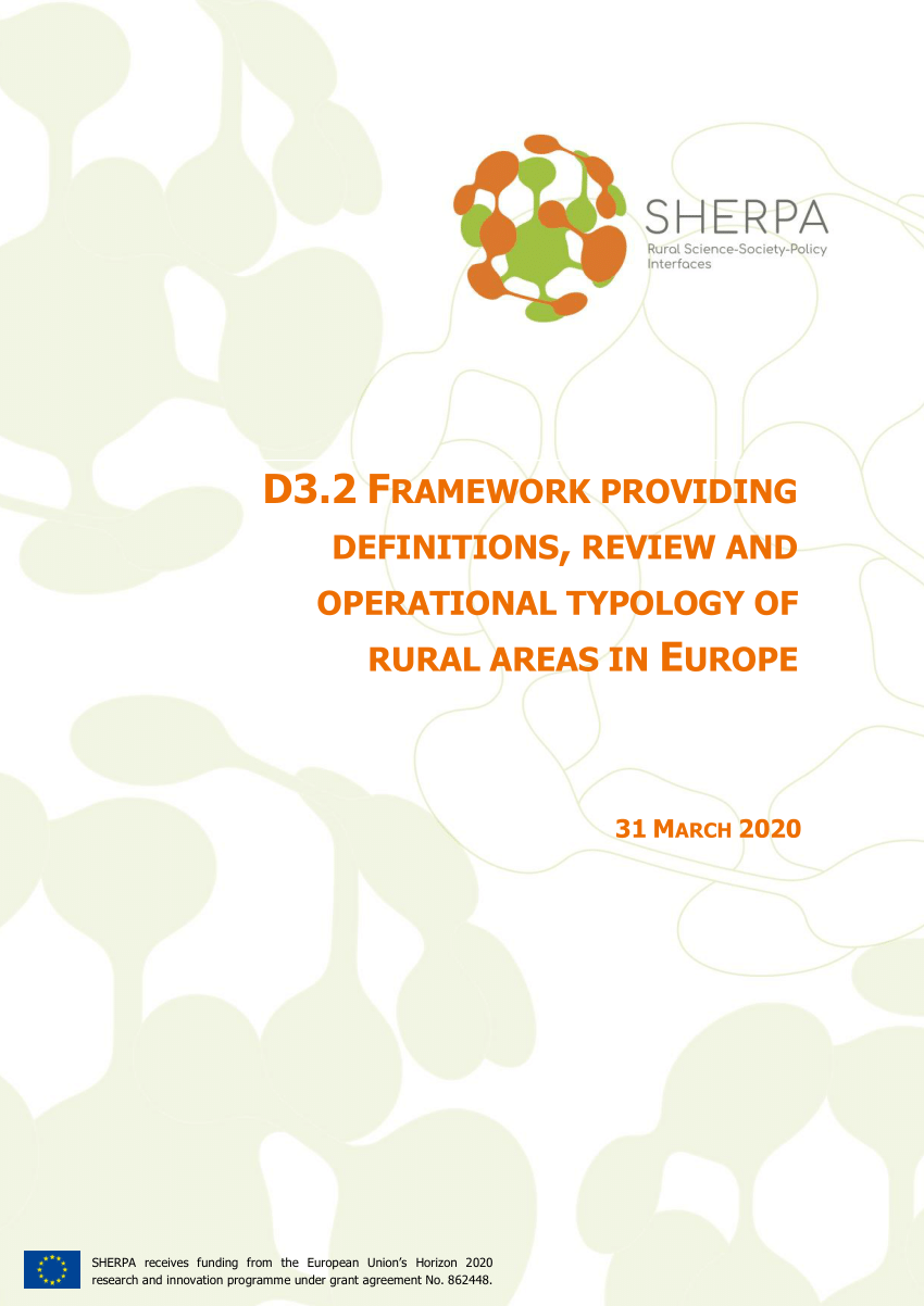 Pdf Framework Providing Definitions Operational Typology And Review Of Eu Strategies For Rural Areas
