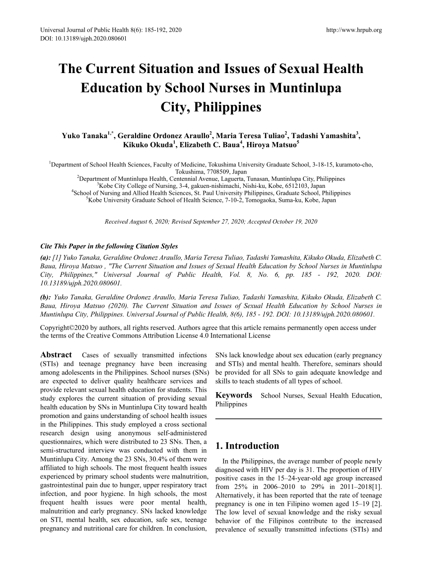 research about sex education in the philippines pdf