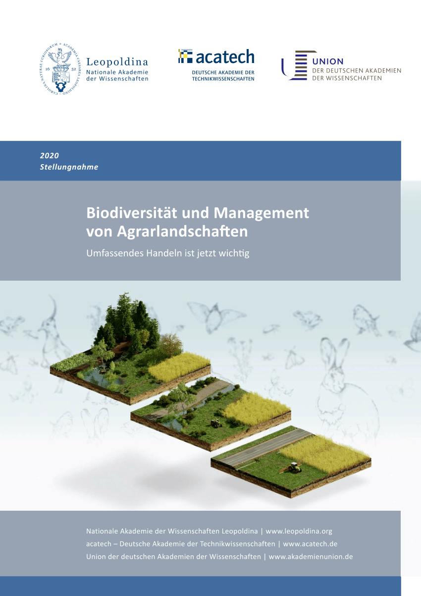 Pdf Biodiversitat Und Management Von Agrarlandschaften