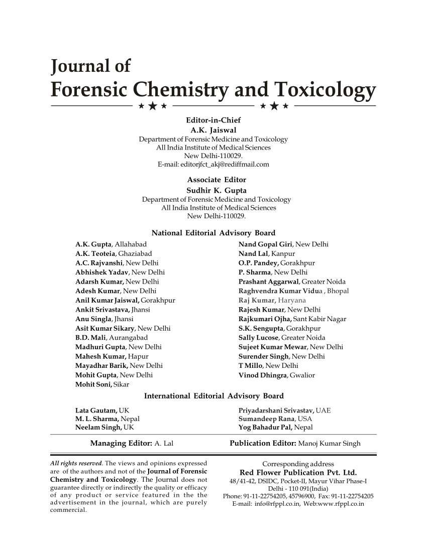 pdf basics principles of forensic chemistry