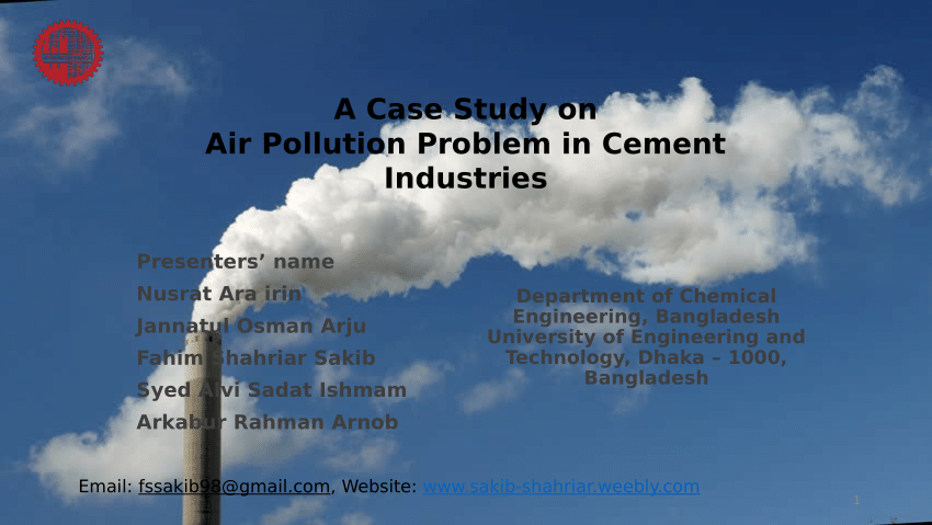 a case study on pollution from cement industry