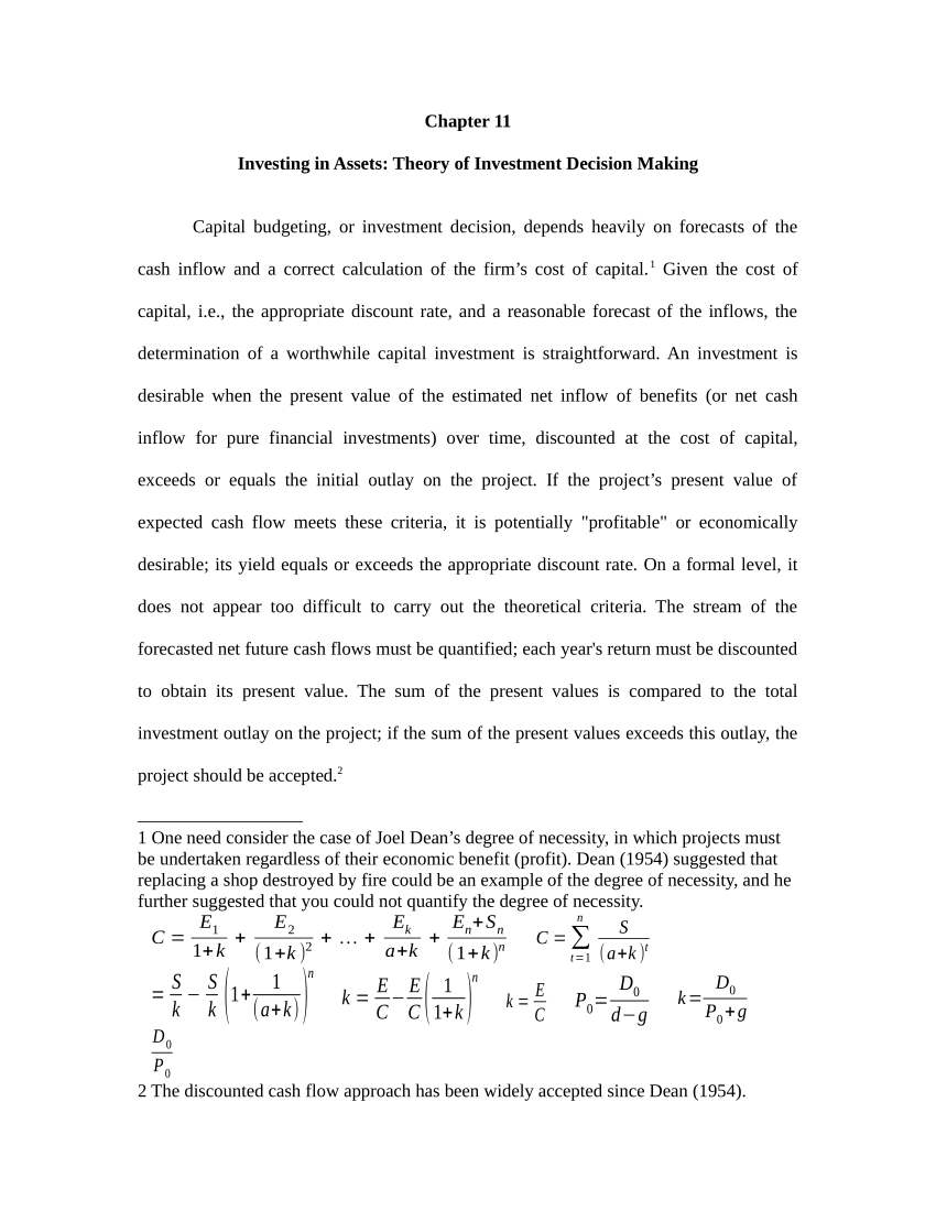 pdf-investing-in-assets-theory-of-investment-decision-making