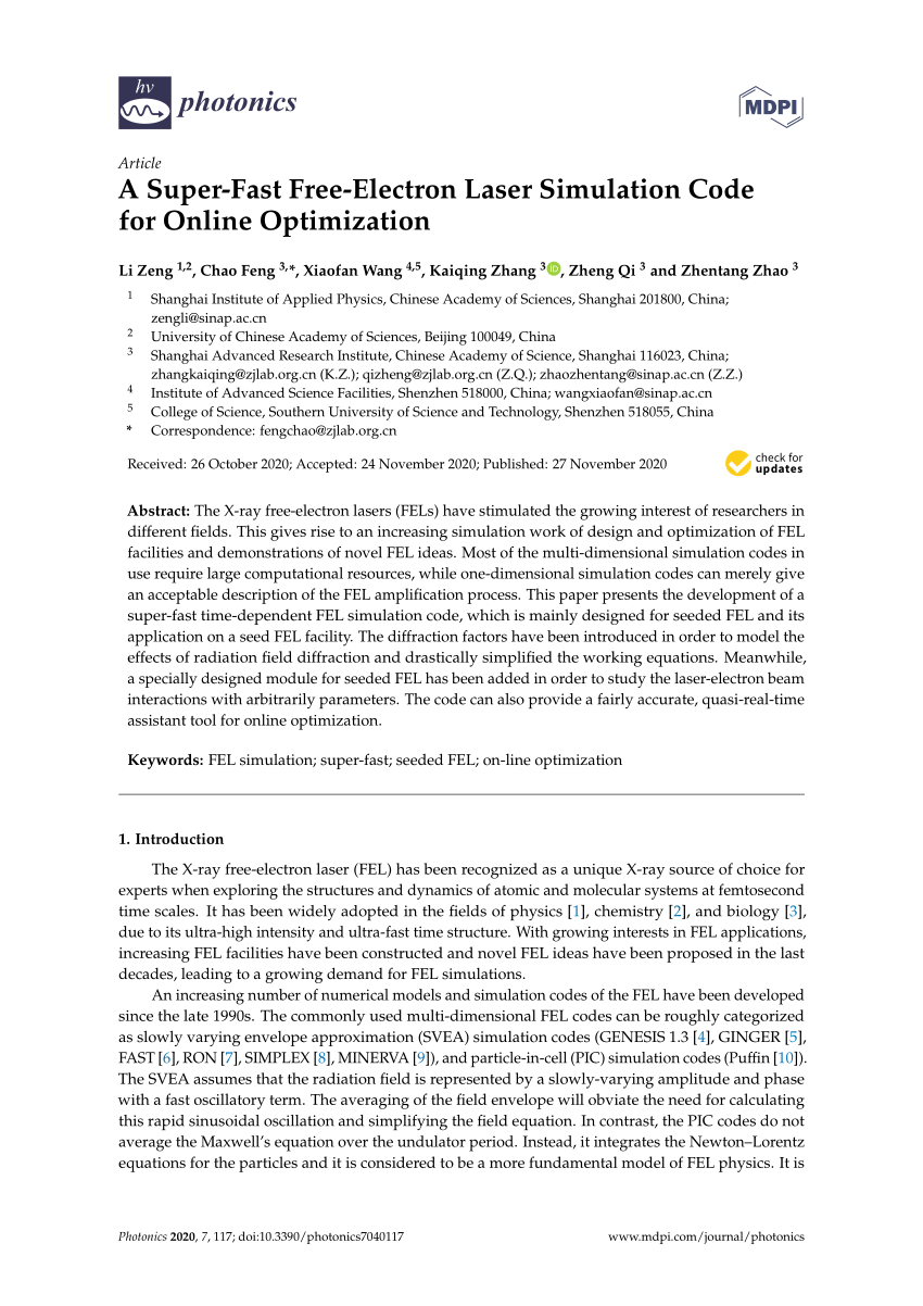pdf-a-super-fast-free-electron-laser-simulation-code-for-online-optimization