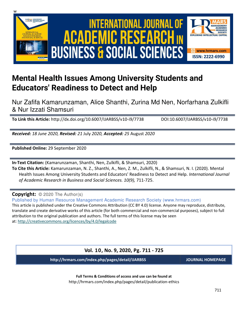 mental health issues among students essay