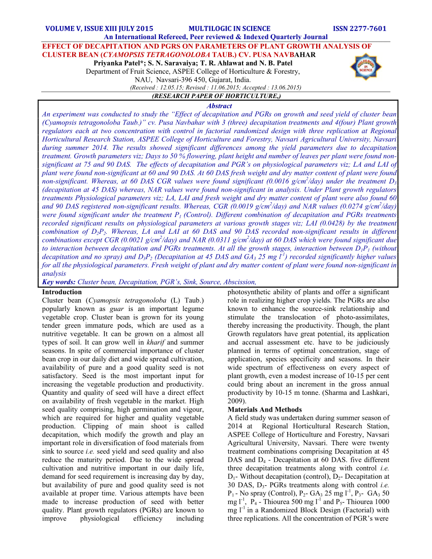 recent papers in research