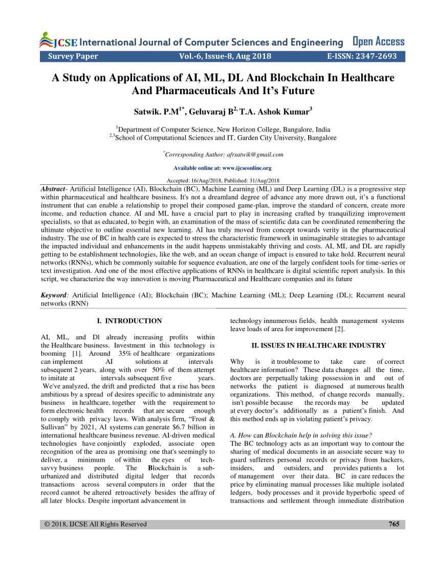 research paper on ai ml