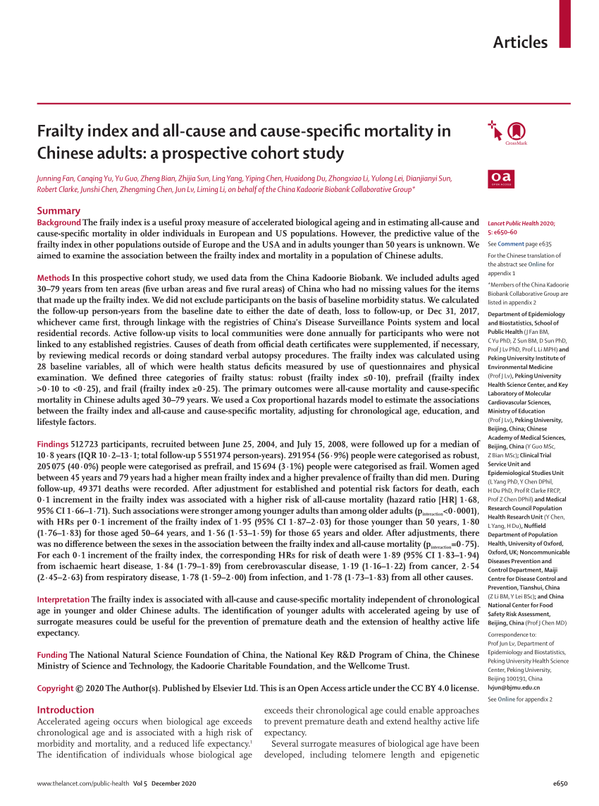 Long-term exposure to ambient PM2·5, active commuting, and farming activity  and cardiovascular disease risk in adults in China: a prospective cohort  study - The Lancet Planetary Health