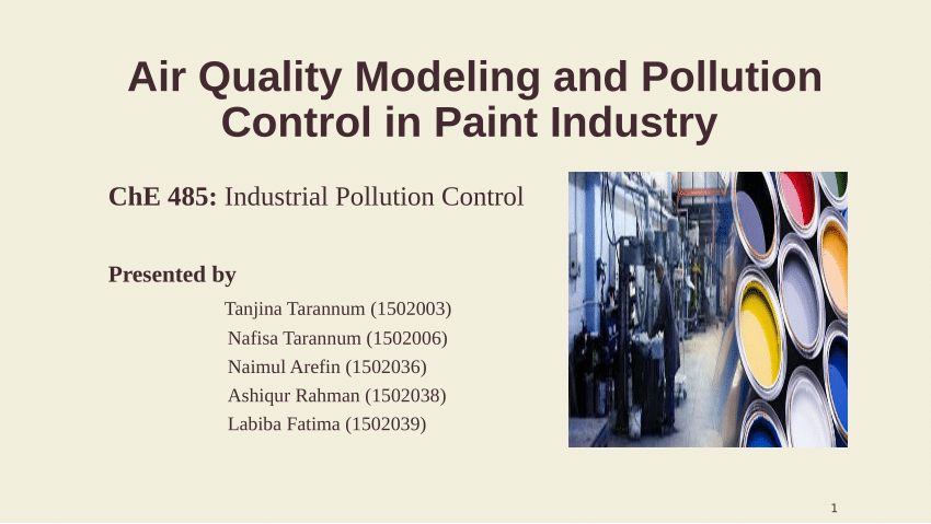 research paper on paint industry
