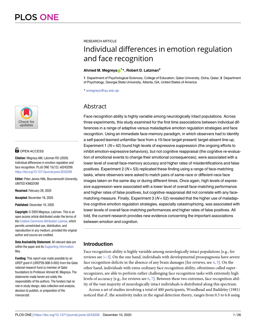 What Are The Six Emotion Regulation Strategies