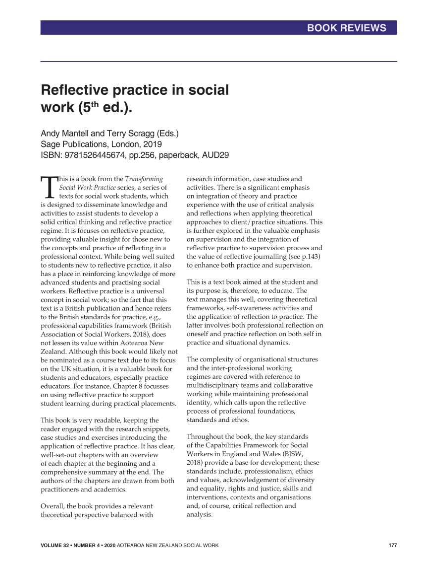 social work course reflection essay