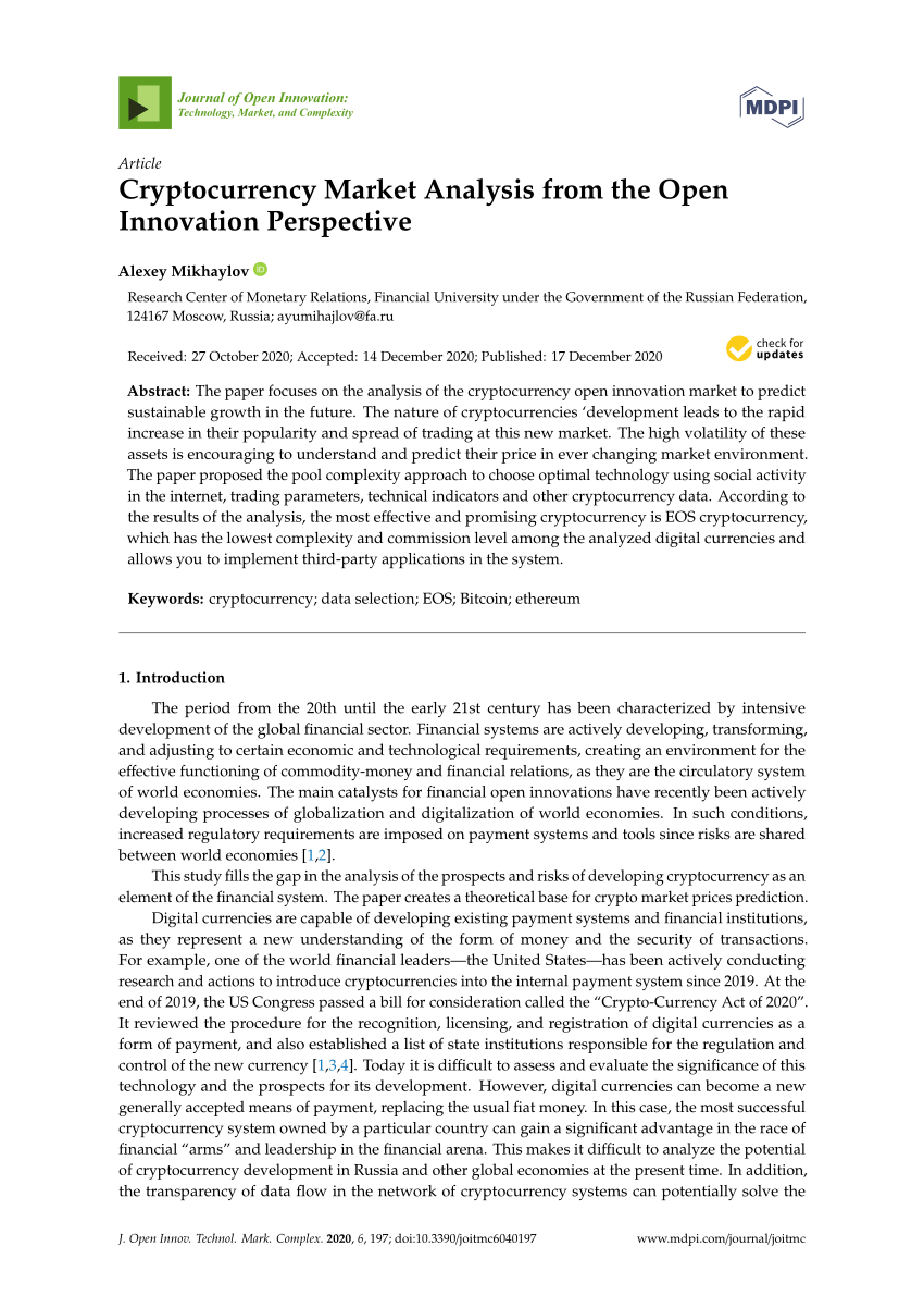 cryptocurrency market analysis pdf