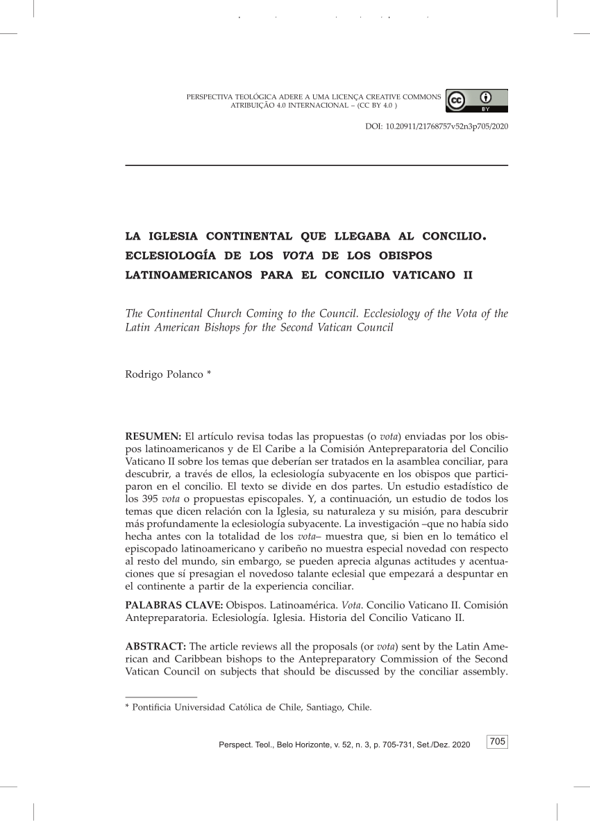 LA CUESTIÓN DE LA VIDA ECONÓMICO-SOCIAL EN EL CONCILIO VATICANO II. APORTES  DE LATINOAMÉRICA Y EL CARIBE