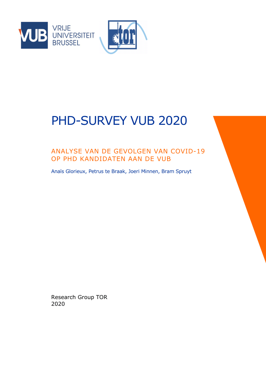 phd survey vub