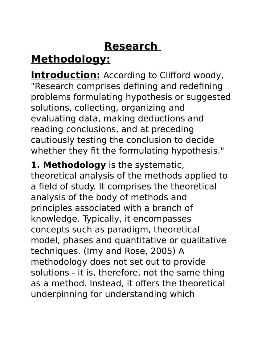 analytical research methodology pdf