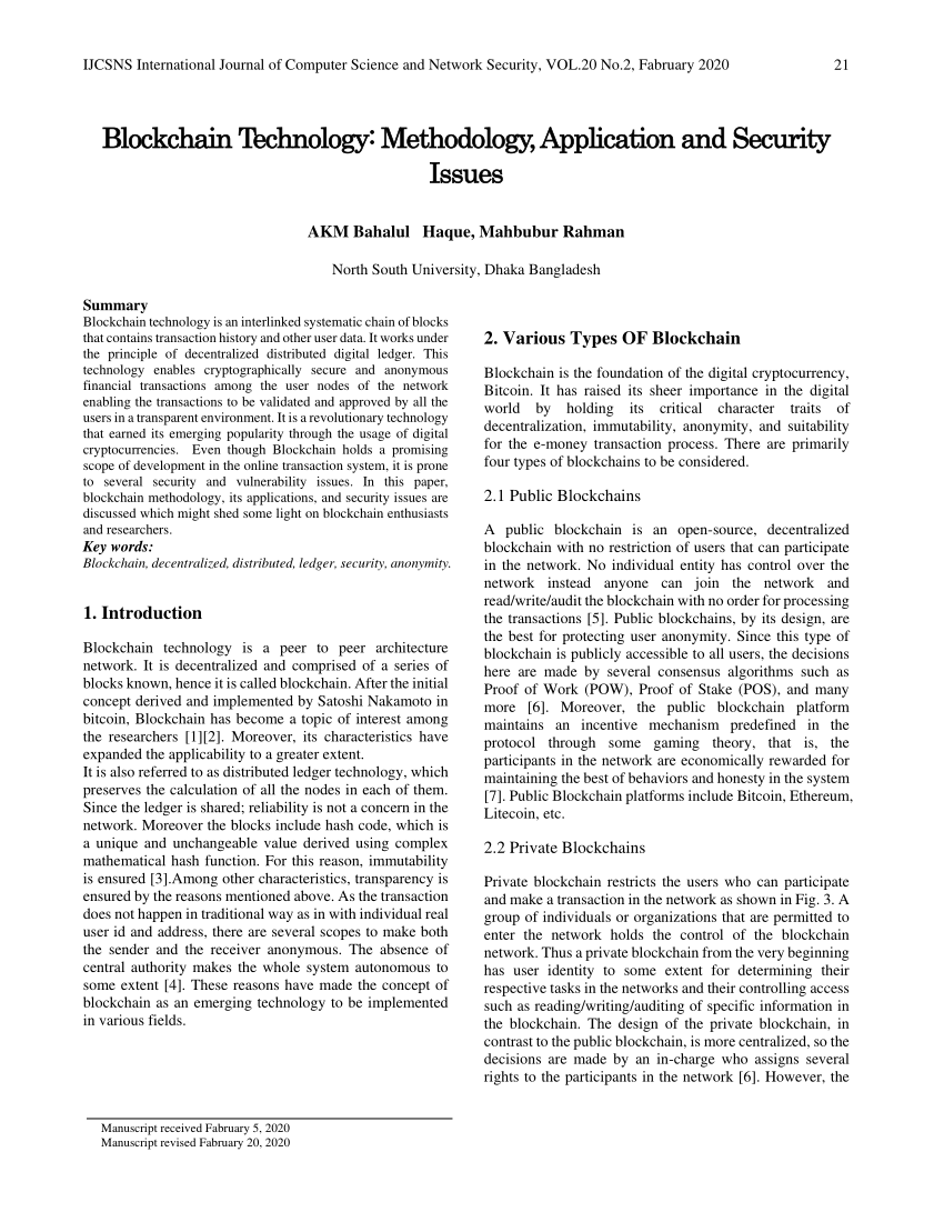 research paper on blockchain security
