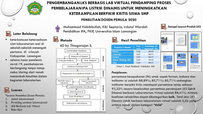 (PDF) POSTER PENGEMBANGAN LKS BERBASIS LAB VIRTUAL