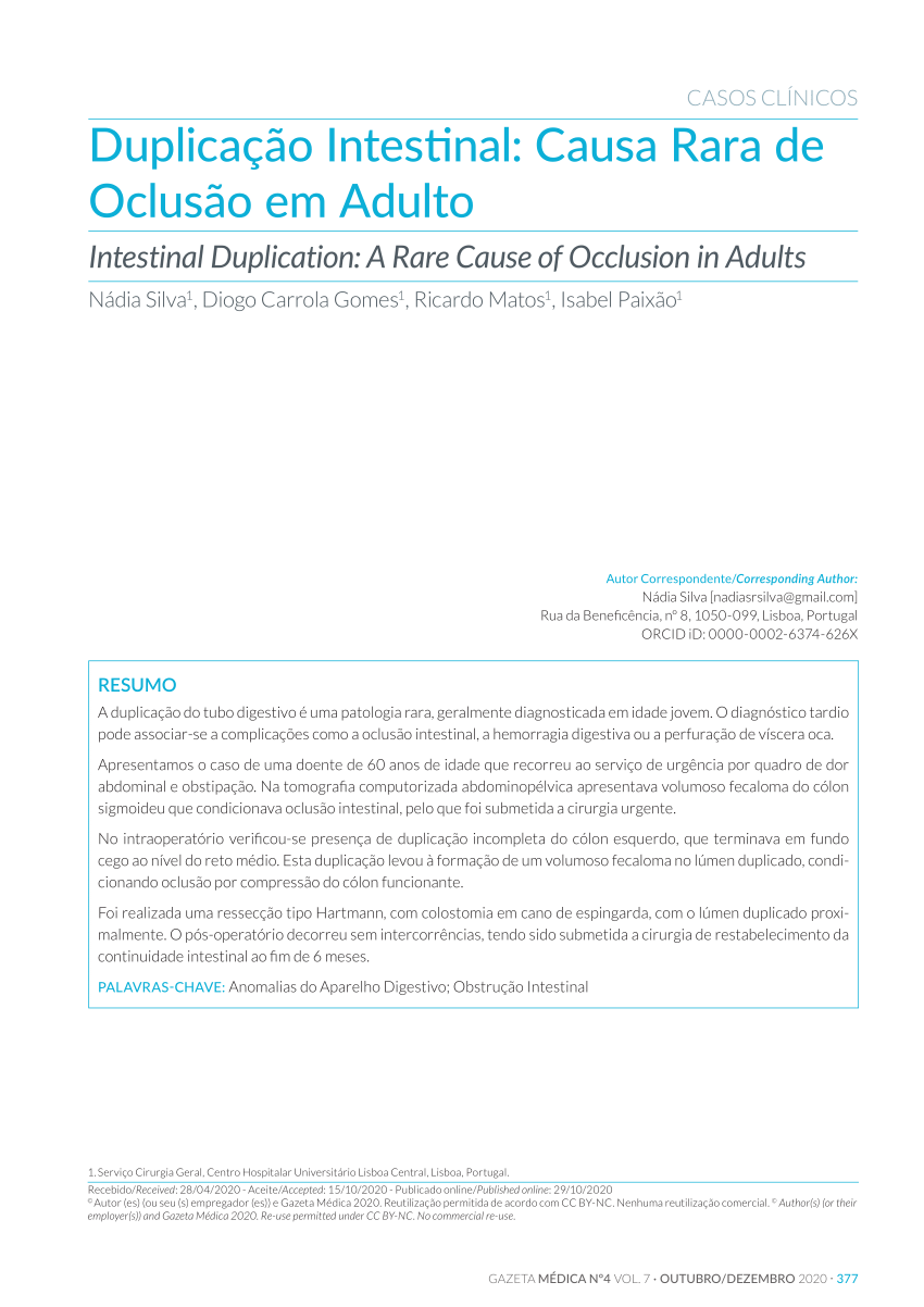 PDF) Tratamento conservador de intussuscepção colônica no adulto