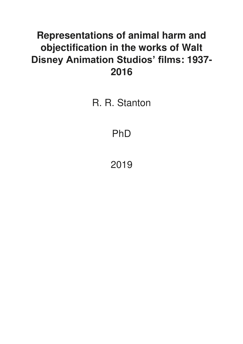 PDF) The Disneyfication of Animals
