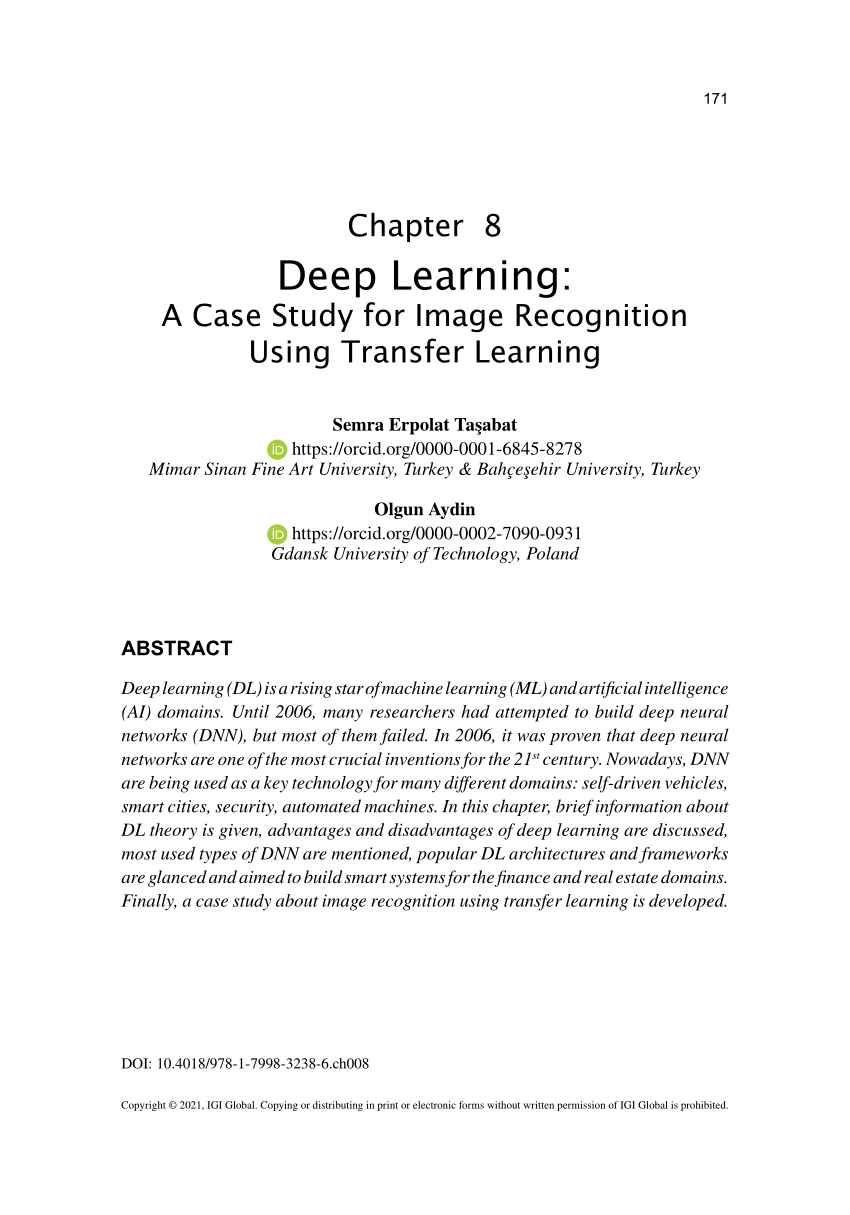 case study on deep learning