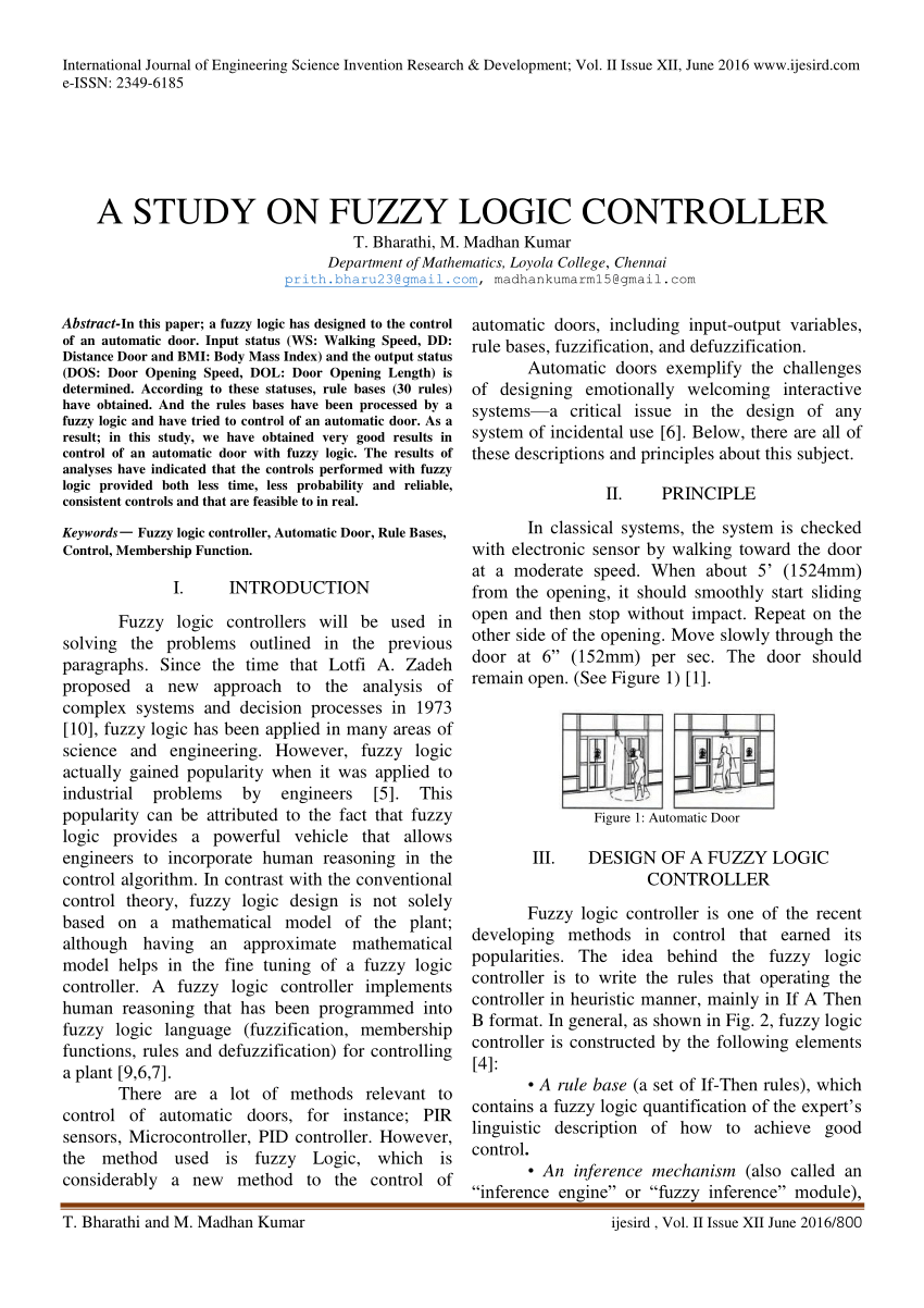 simple research papers on fuzzy logic