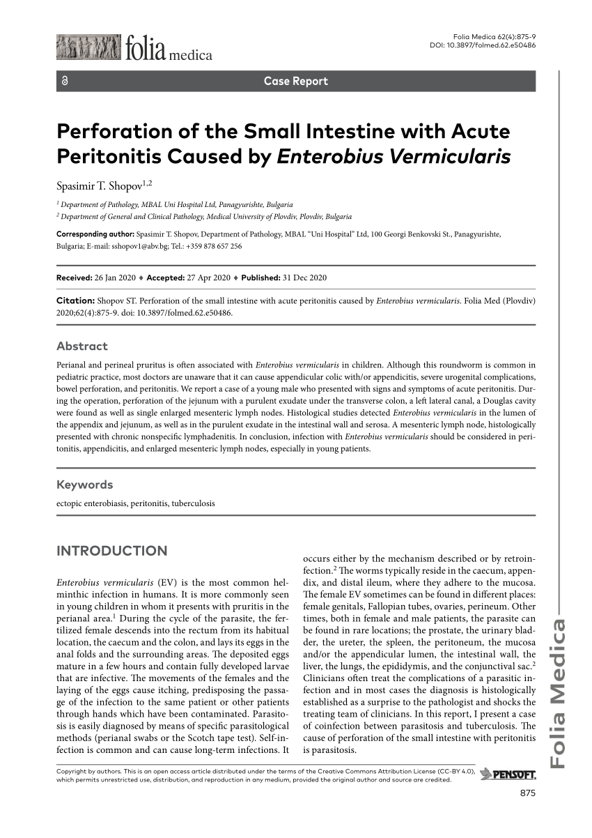 enterobius vermicularis korunma)
