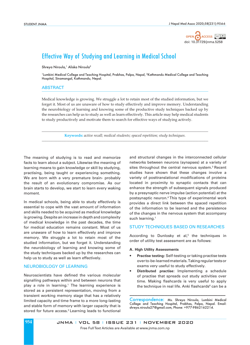 Efficient Study Techniques for Comprehensive Learning