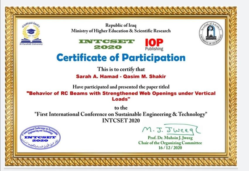 (PDF) Certificate for participation INTCSET2020