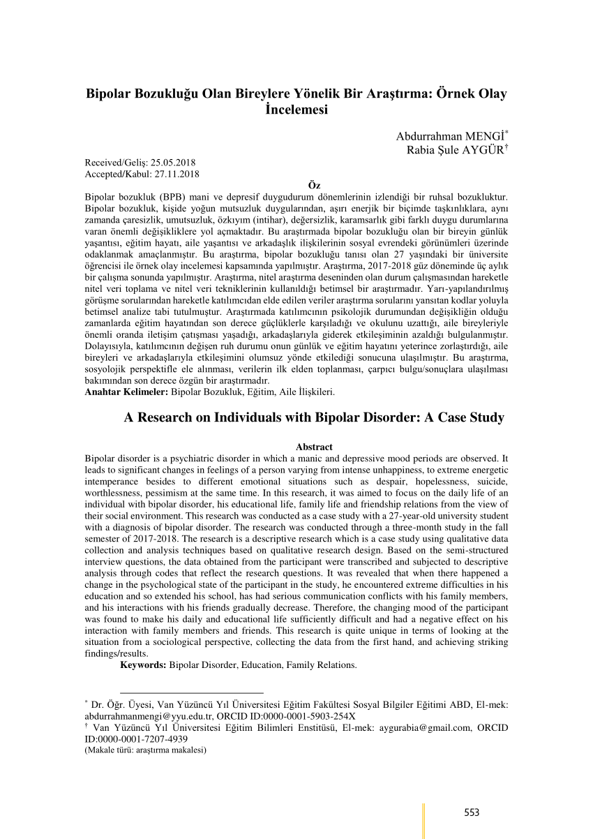 case study bipolar disorder pdf