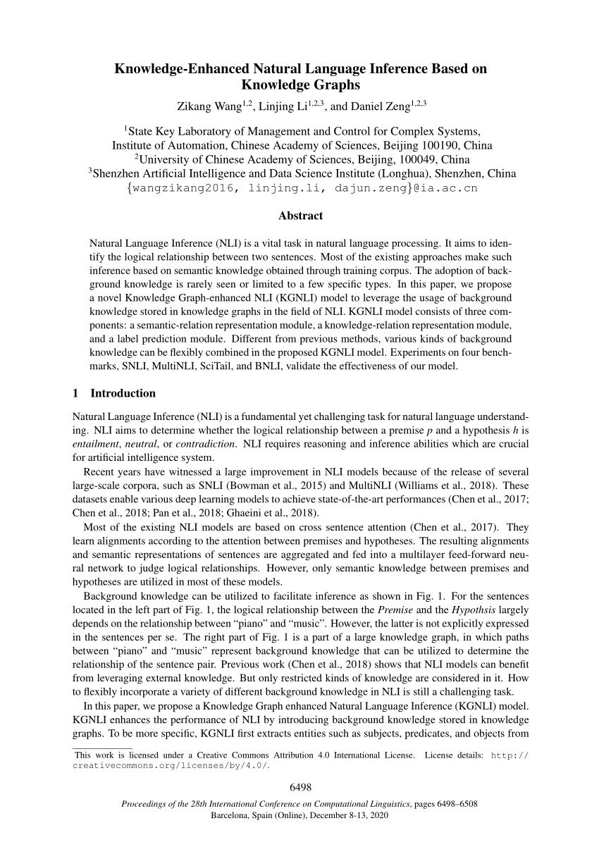 PDF) Modeling semantic containment and exclusion in natural language  inference