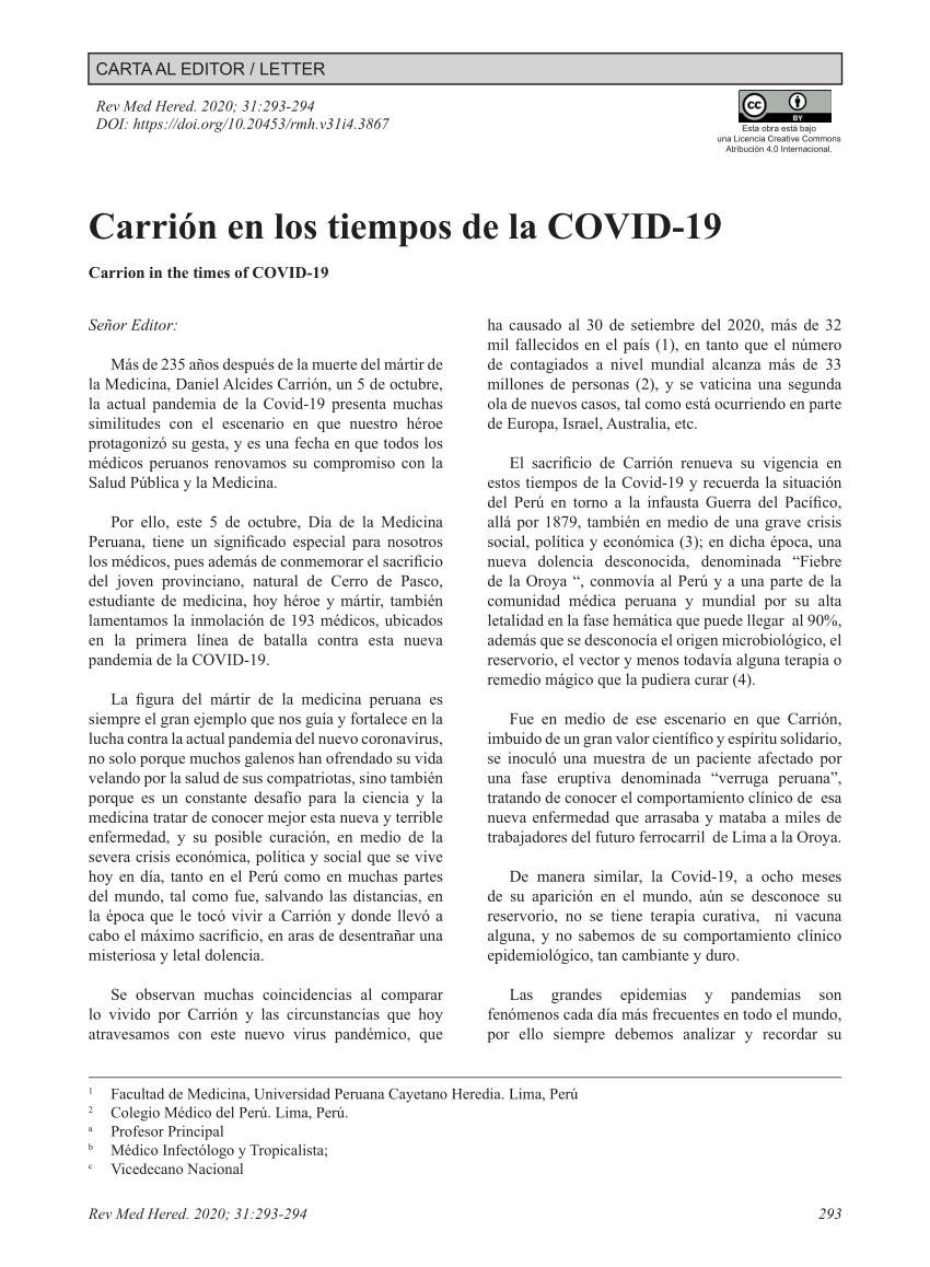 PDF Carri n en los tiempos de la COVID 19