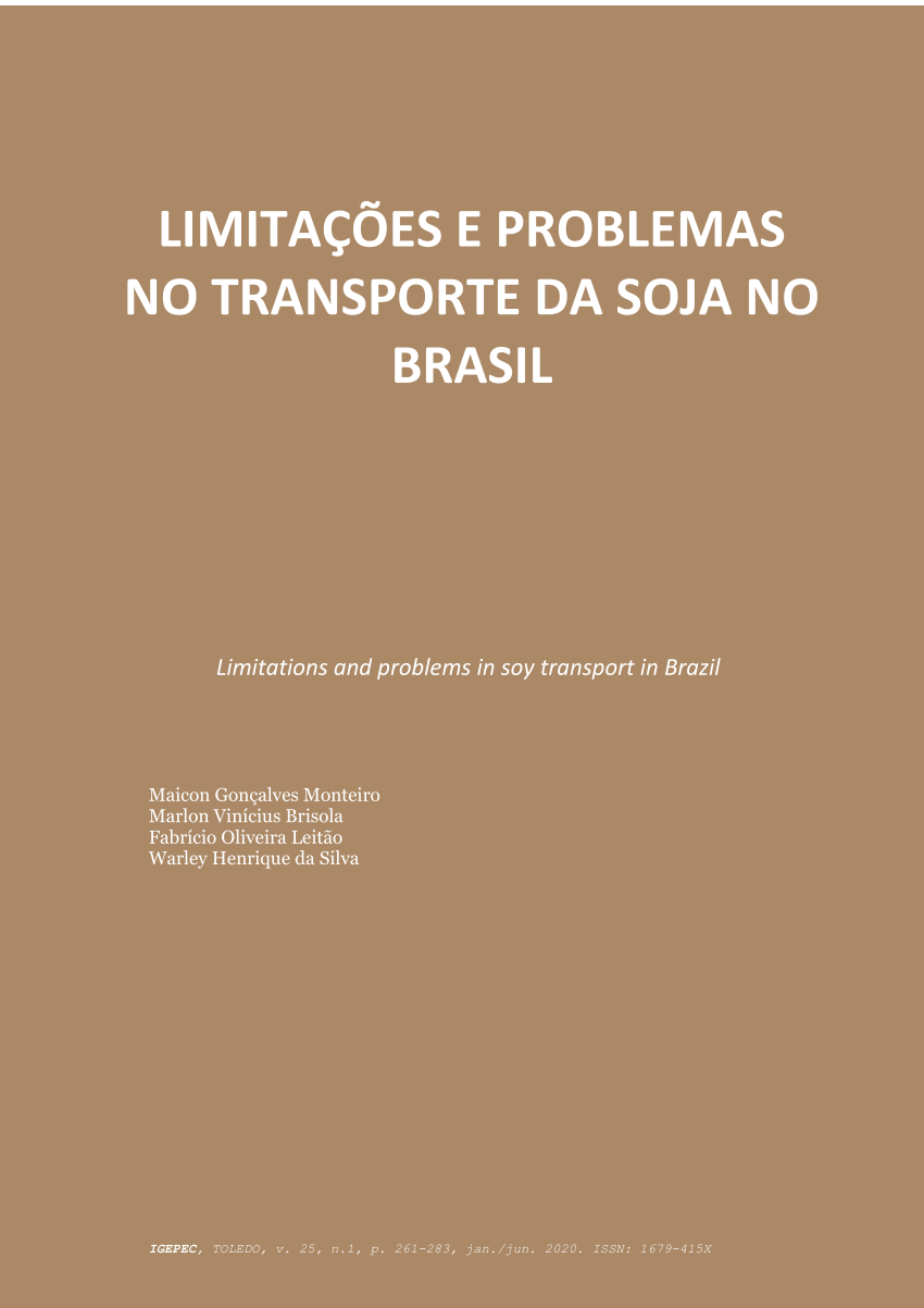 Cadeias de suprimentos de soja, milho e açúcar (voltadas à exportação).