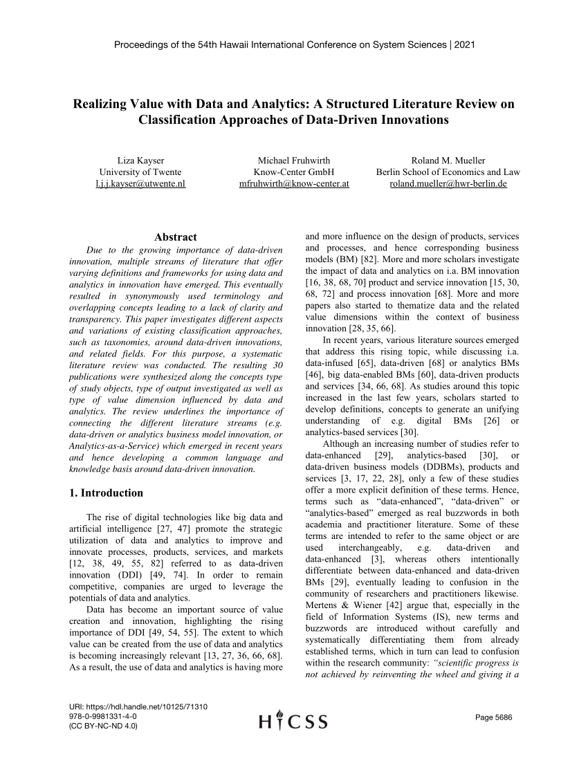 literature review of data acquisition