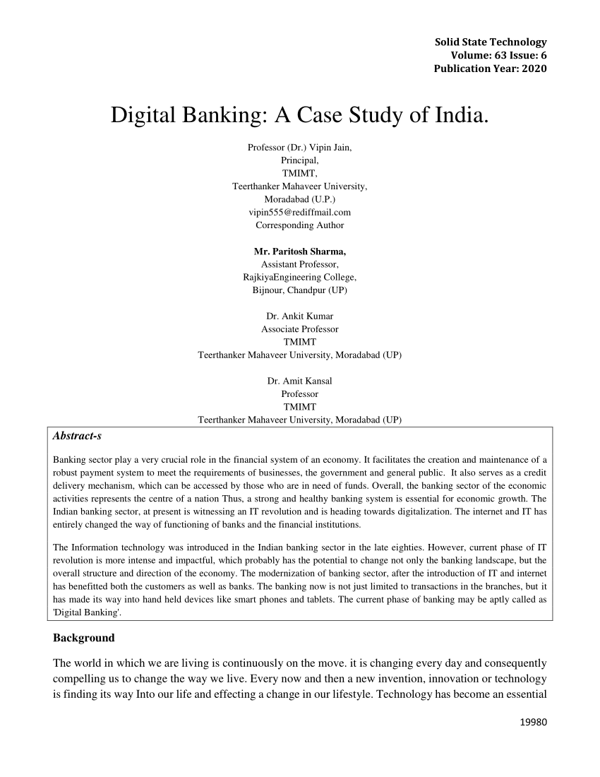 thesis on digital banking