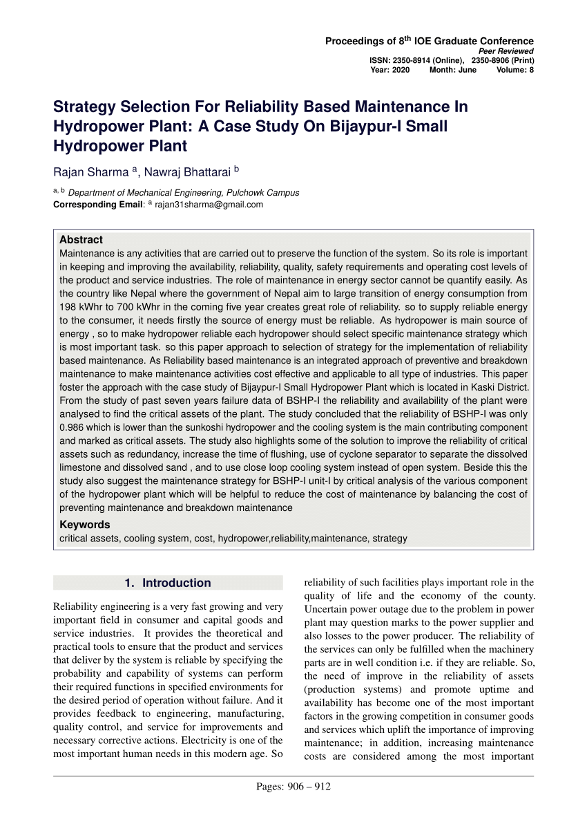 hydropower thesis pdf