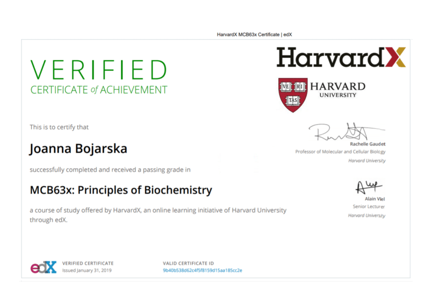 (PDF) certificateHARVARD