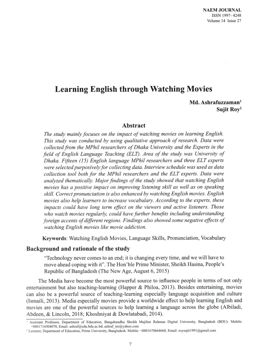 PDF) Relationship Between Learner Background and Pronunciation