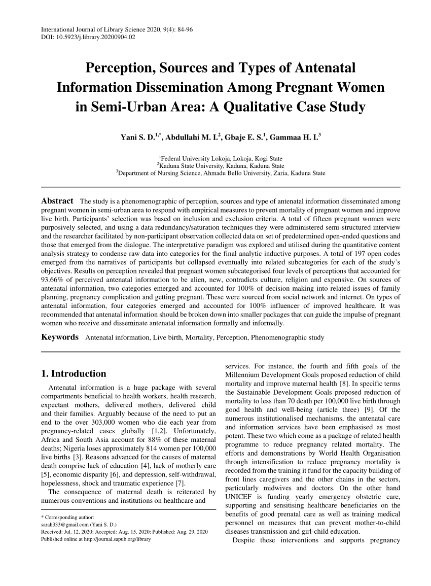 antenatal case study pdf