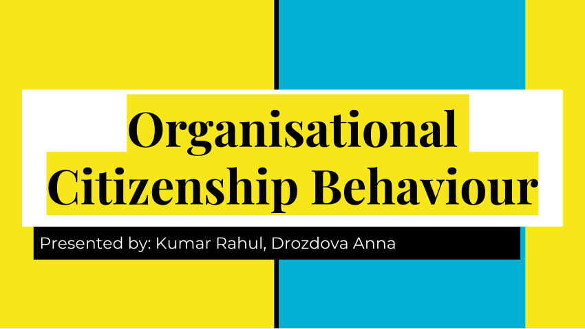 organizational citizenship behavior thesis pdf