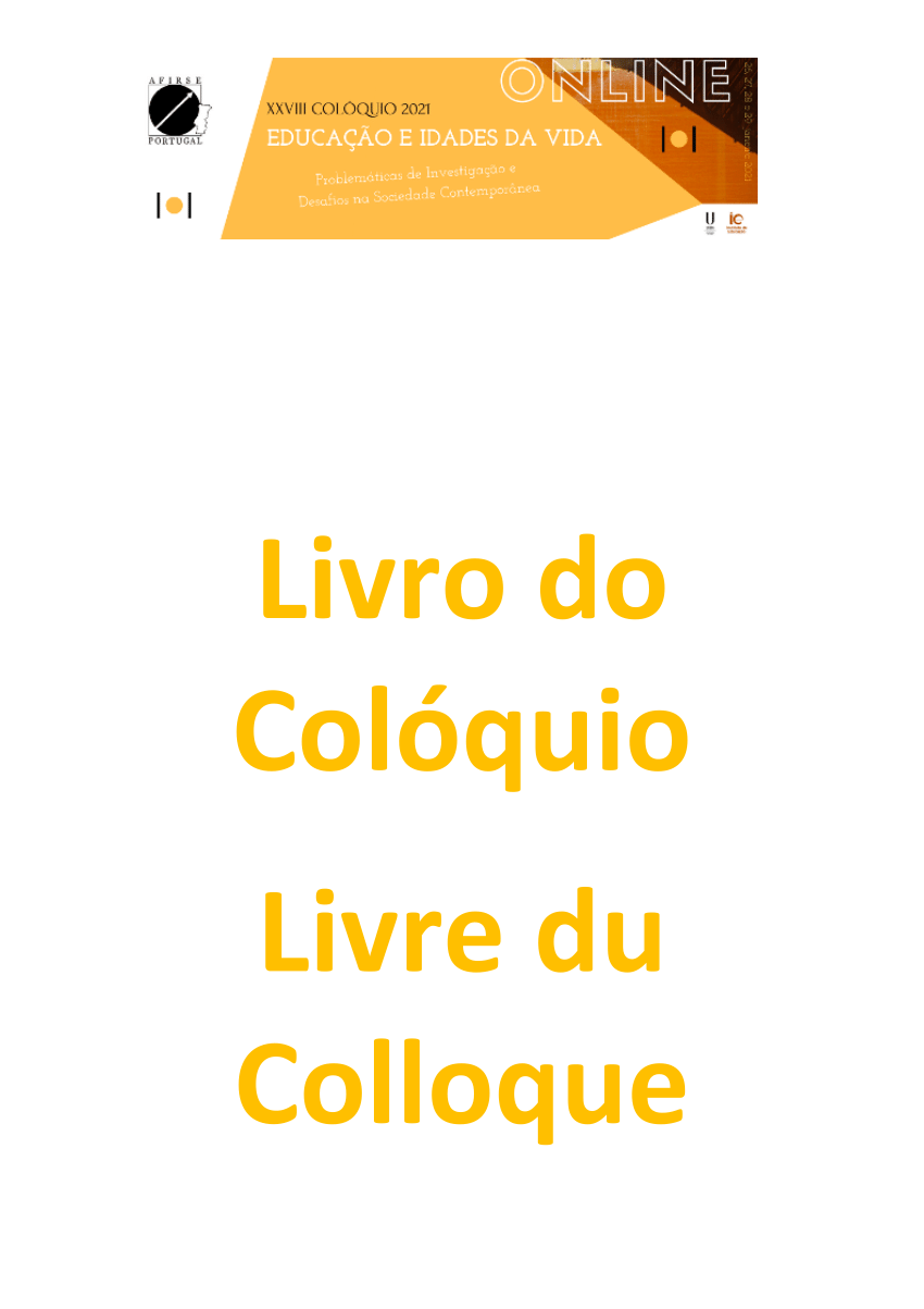 Pdf Xxviii Colóquio 2021 Da Afirse Portugal Educação E Idades Da Vida Problemáticas De 0197