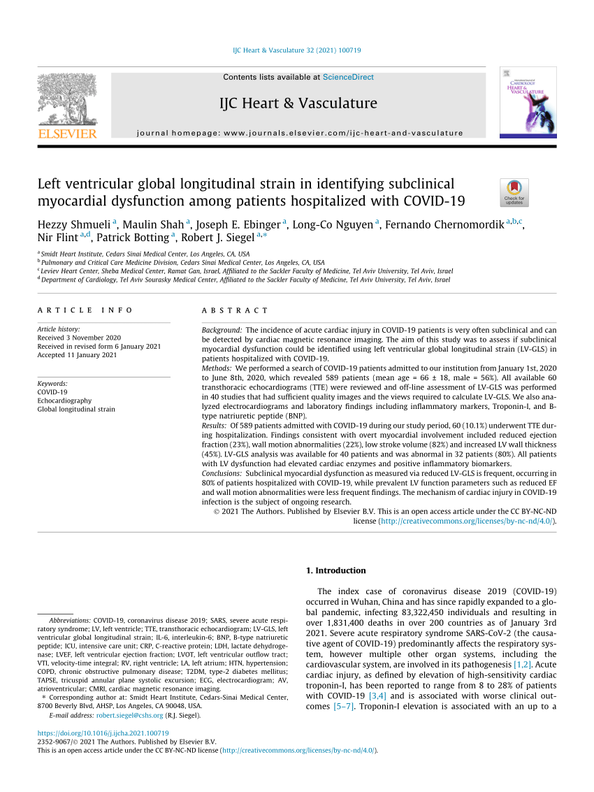 2- and 3-Dimensional Myocardial Strain in Cardiac Health and Disease -  ScienceDirect