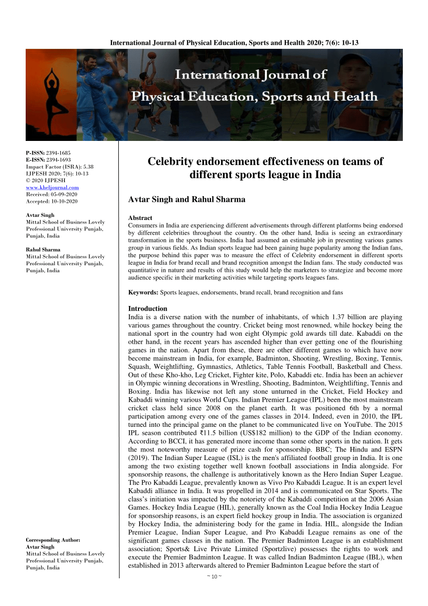 journal of physical education and sport