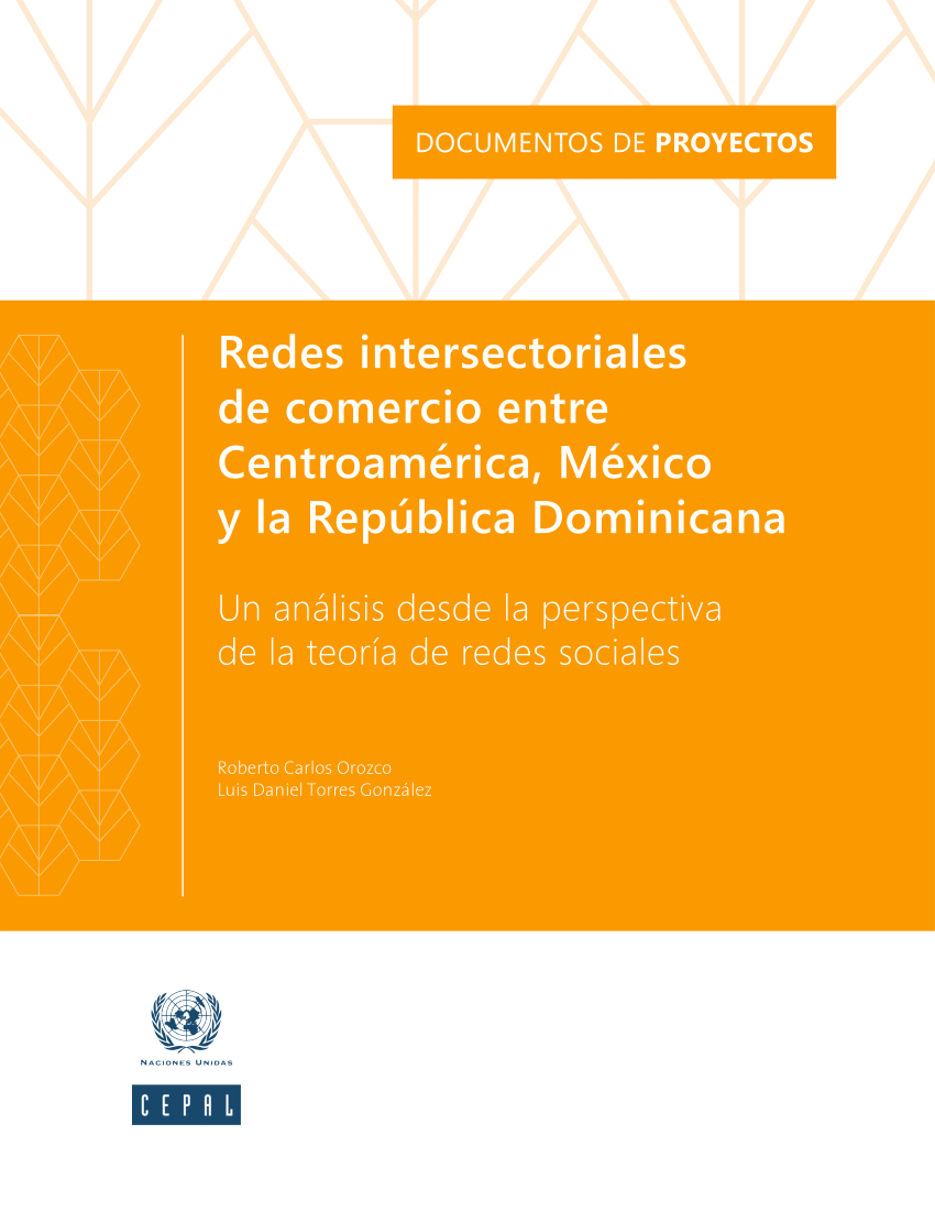 Pdf Redes Intersectoriales De Comercio Entre Centroamérica México Y La República Dominicana 